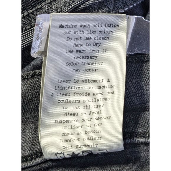 Rag & Bone Jeans Womens Size 25 Distressed Black Legging - Picture 16 of 16